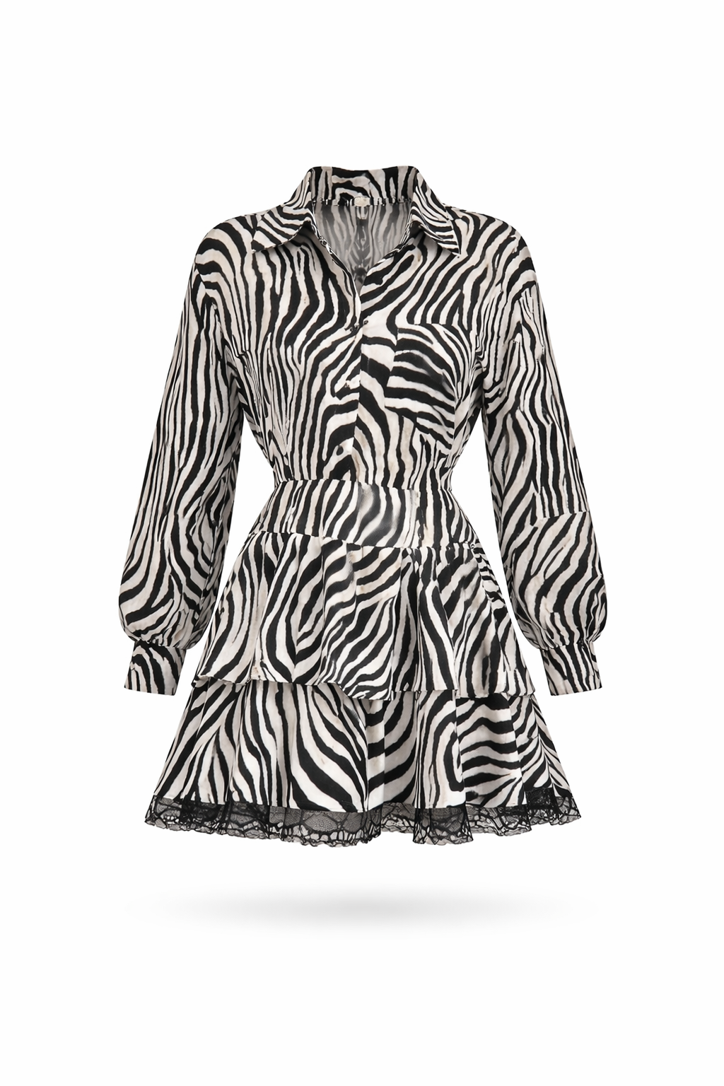 Zebra Power Shirt Dress