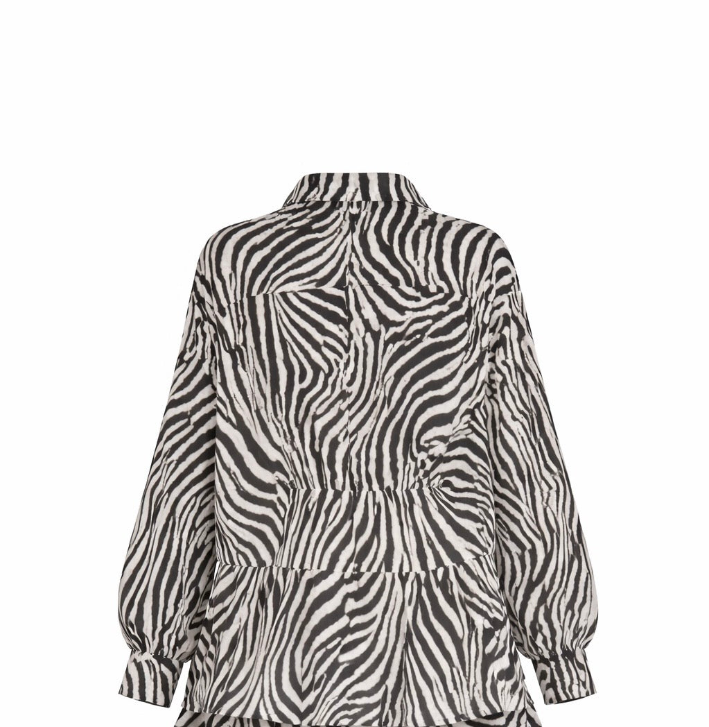 Zebra Power Shirt Dress
