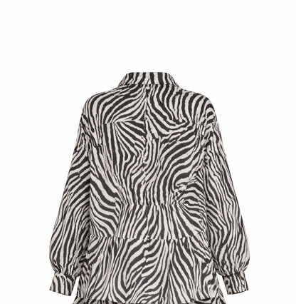 Zebra Power Shirt Dress