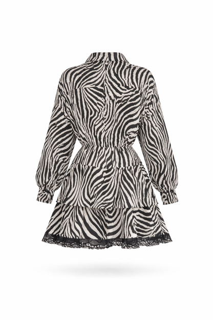 Zebra Power Shirt Dress